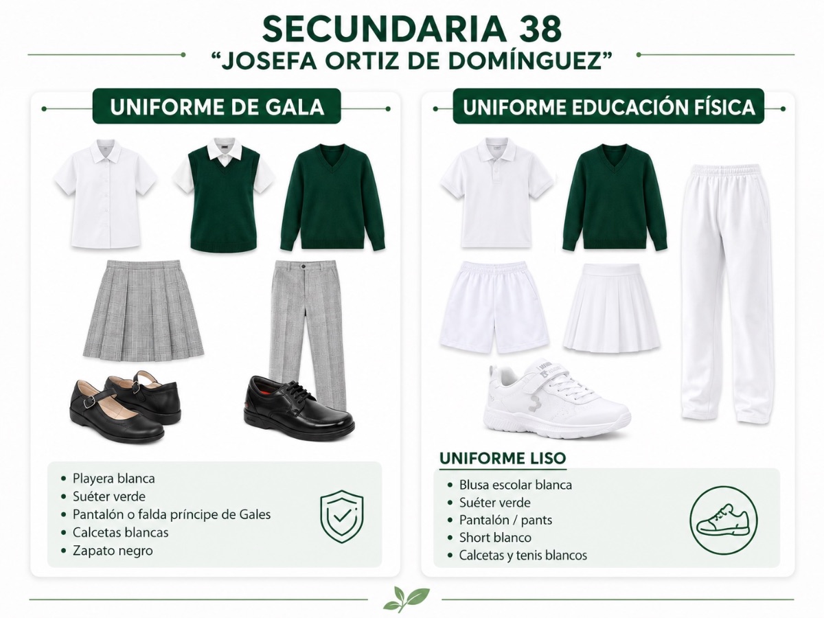 Uniforme escolar para el ciclo escolar 2026-2027